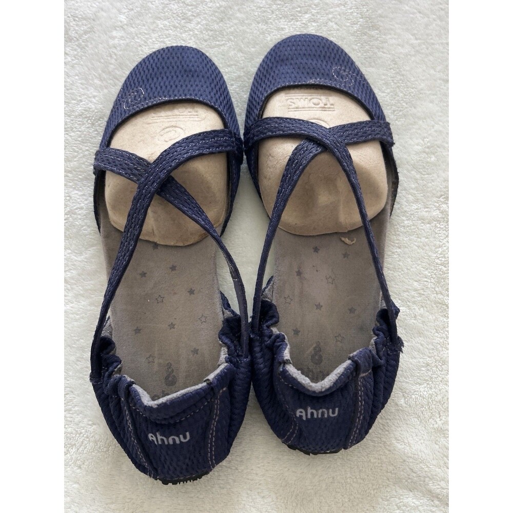 Ahnu Women's Good Karma Mesh Ballet Flats Mary Jane Shoes Size 8 Blue Vegan - Picture 5 of 9